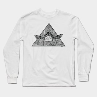 Geometric Turtle Long Sleeve T-Shirt